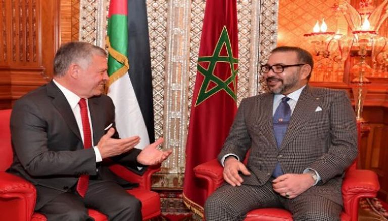 لقاء سابق بين ملك المغرب وملك الأردن - أرشيفيه