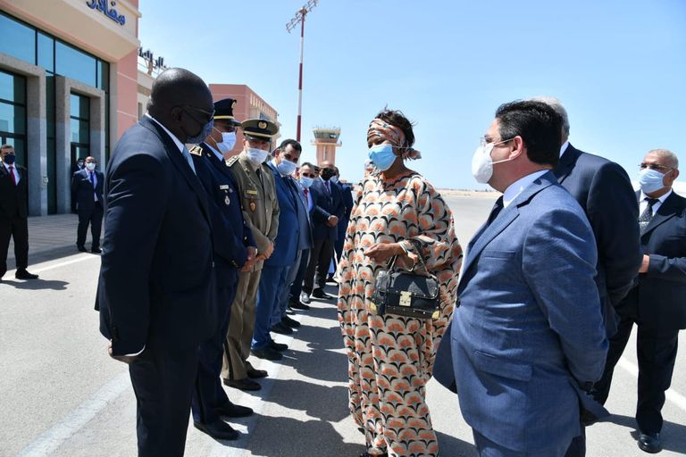 جانب من حفل افتتاح قنصلية السنغال بمدينة العيون المغربية