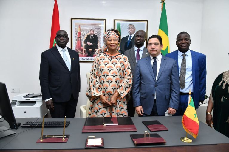 جانب من حفل افتتاح قنصلية السنغال بمدينة العيون المغربية