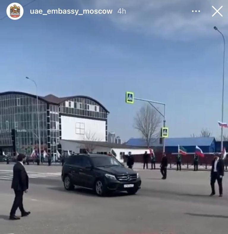 جانب من حضور رئيس الشيشان الاحتفالية الشيخ محمد بن زايد آل نهيان