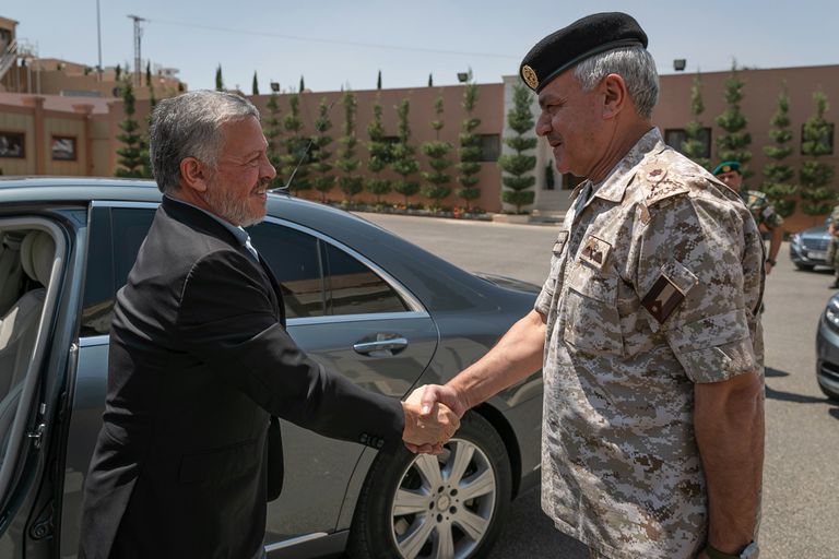 الملك عبدالله الثاني والأمير حمزة