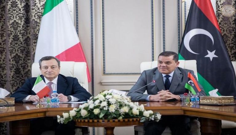 رئيسا الحكومتين الليبية والإيطالية 