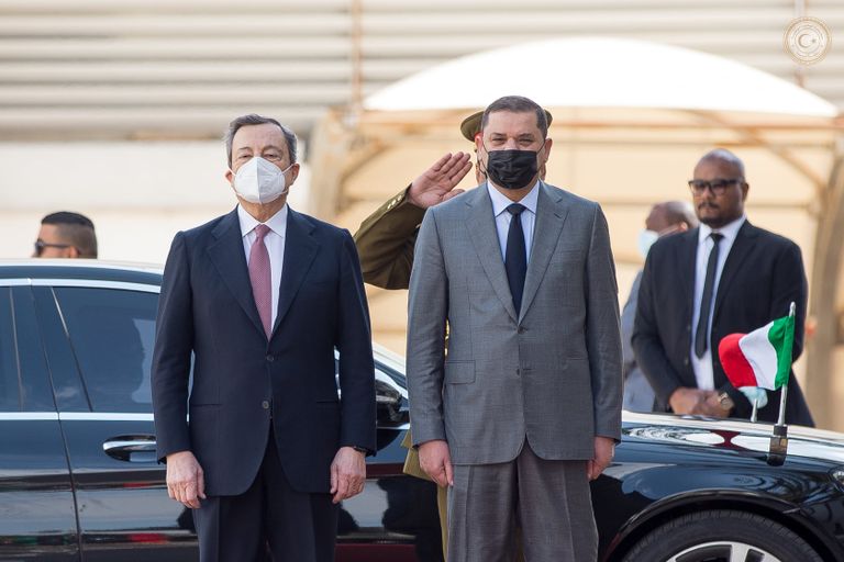 رئيسا الحكومتين الليبية والإيطالية 