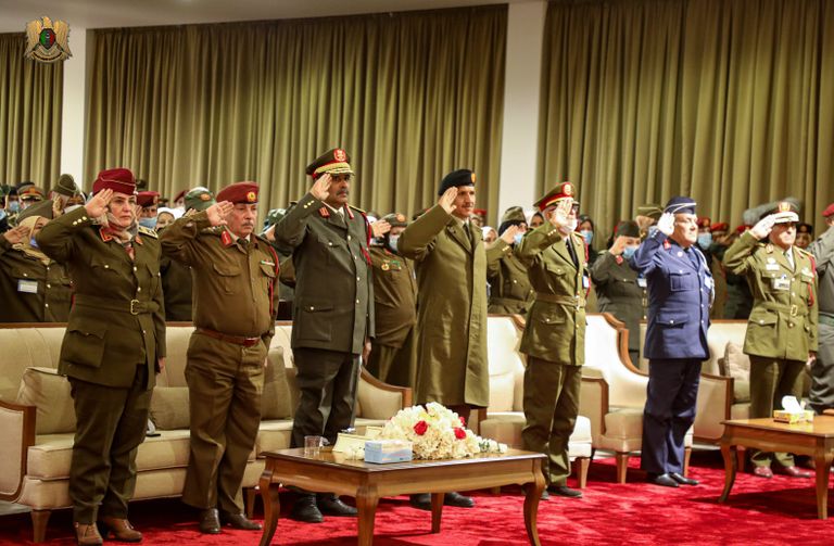 قيادات الجيش الليبي في الملتقى الأول للضباط