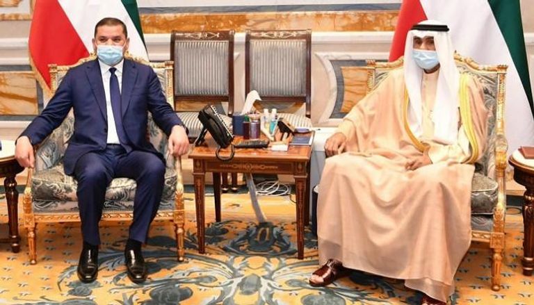 أمير الكويت ورئيس الحكومة الليبية الجديدة