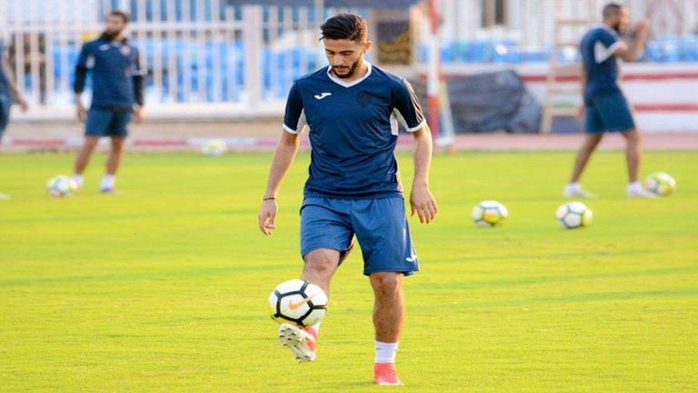 محمد عبدالسلام لاعب الزمالك المصري باتريس كارتيرون مدرب الزمالك