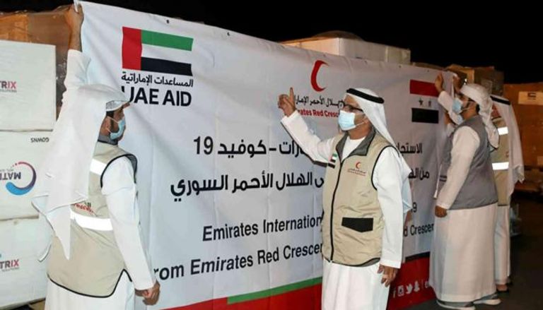 الإمارات توفر لقاحات كورونا ومساعدات غذائية لسوريا