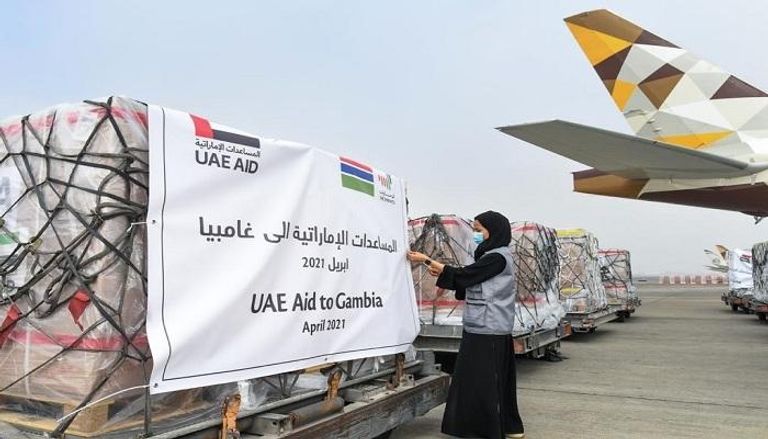 ‎الإمارات ترسل طائرة مساعدات إلى غامبيا  
