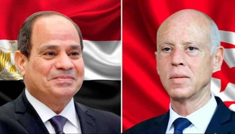 الرئيسان التونسي قيس سعيد والمصري عبد الفتاح السيسي (الرئاسة التونسية)