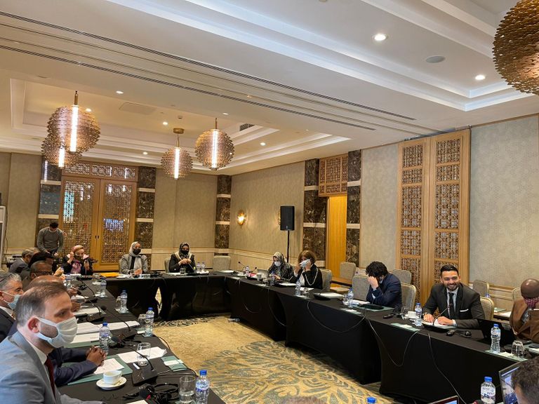 جانب من اجتماعات اللجنة القانونية في تونس