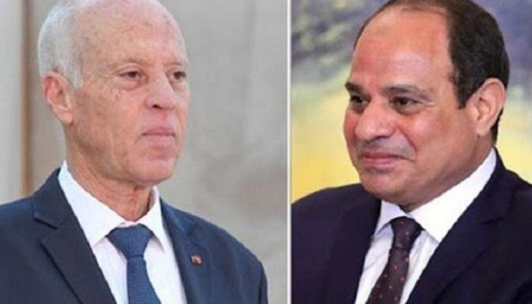 الرئيسان المصري عبدالفتاح السيسي والتونسي قيس سعيد