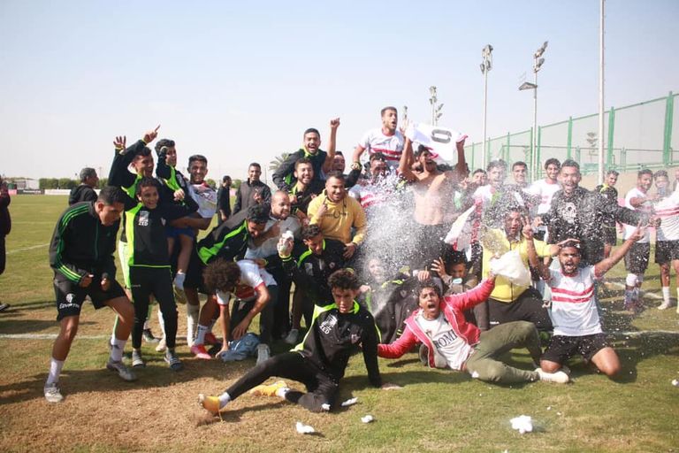 احتفالات فريق الزمالك