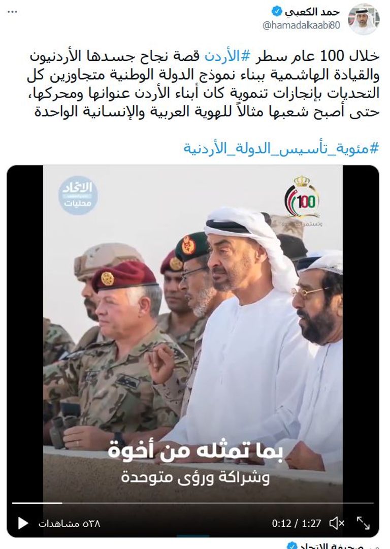 شعار الاحتفال بمئوية الأردن