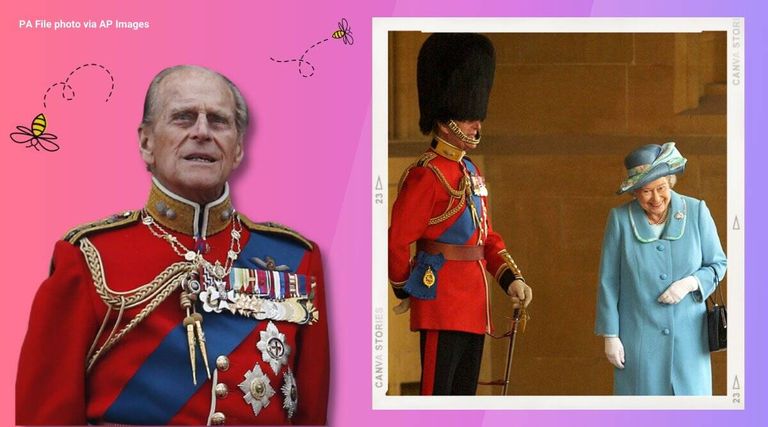 الملكة إليزابيث الثانية والأمير فيليب في قلعة ويندسور عام 2003