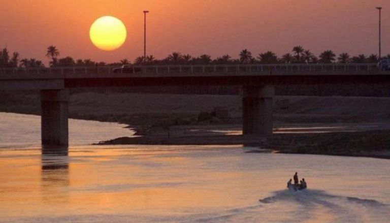مجرى نهر دجلة خلال مروره في العاصمة بغداد