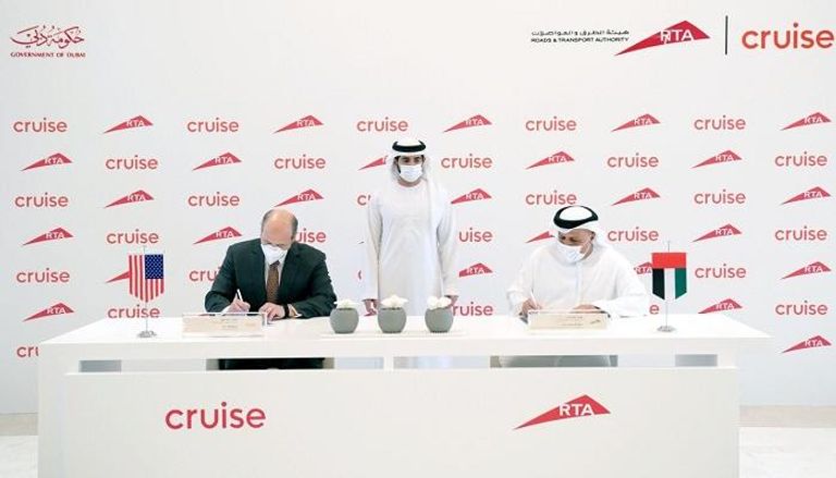 توقيع شراكة بين جنرال موتورز- كروز وهيئة الطرق والمواصلات في دبي