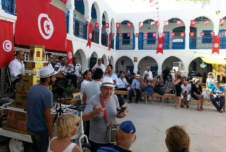 مدخل معبد الغريبة في جزيرة جربة التونسية