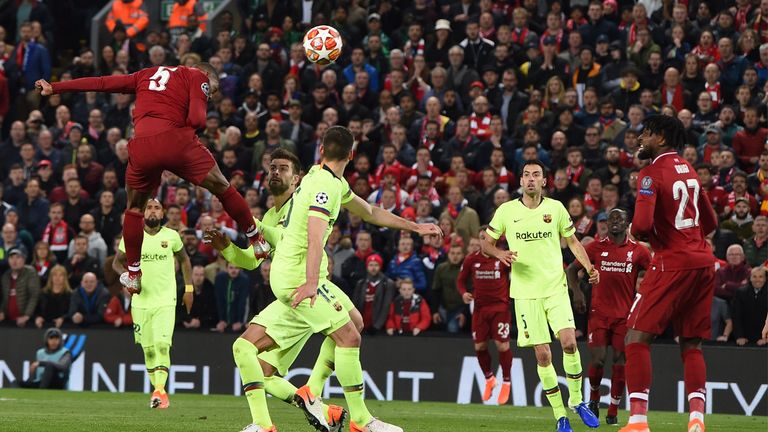 من مباراة ليفربول ضد برشلونة في 2019