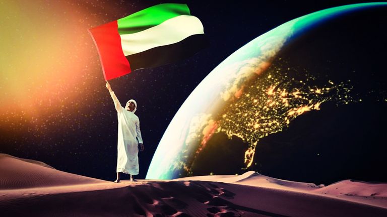 نموذج للمركبة الفضائية الإماراتية