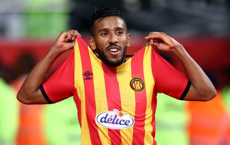 حمدو الهوني نجم الترجي التونسي من مباراة في الدوري الليبي