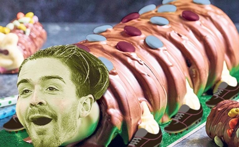صورة تخيلية لجريليش على الكيكة جاك جريليش نجم أستون فيلا
