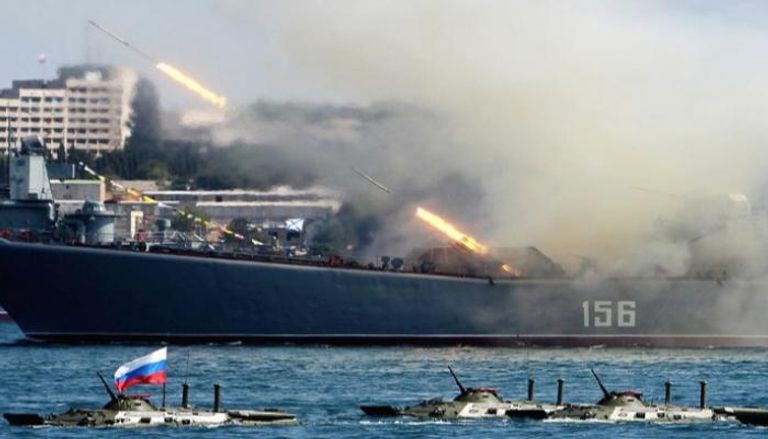 إحدى السفن الحربية الروسية - أرشيفية