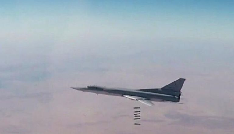 قاذفة روسية خلال عملية سابقة في سوريا