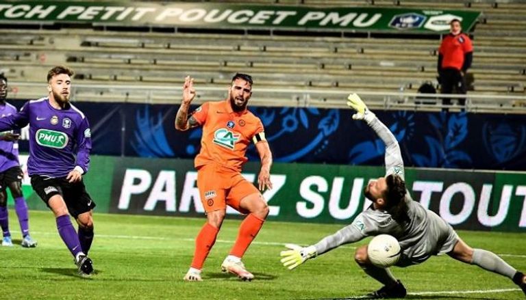 أندي ديلور مهاجم فريق مونبيلييه الفرنسي ومنتخب الجزائر