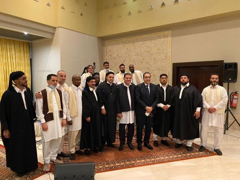 جانب من لقاءات مدبولي في ليبيا