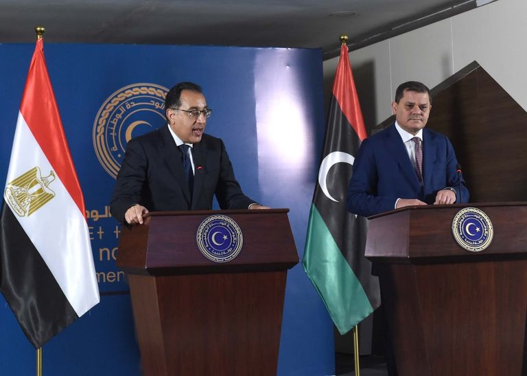 جانب من اللقاء المشترك بين الجانبين المصري والليبي 