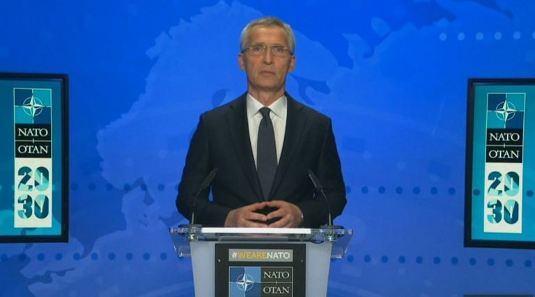 أمين عام حلف الناتو خلال كلمته بقمة المناخ وزير الدفاع الأمريكي لويدأوستن خلال كلمته