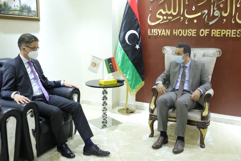 السفير الألماني يلتقي النائب الأول لرئيس مجلس النواب الليبي