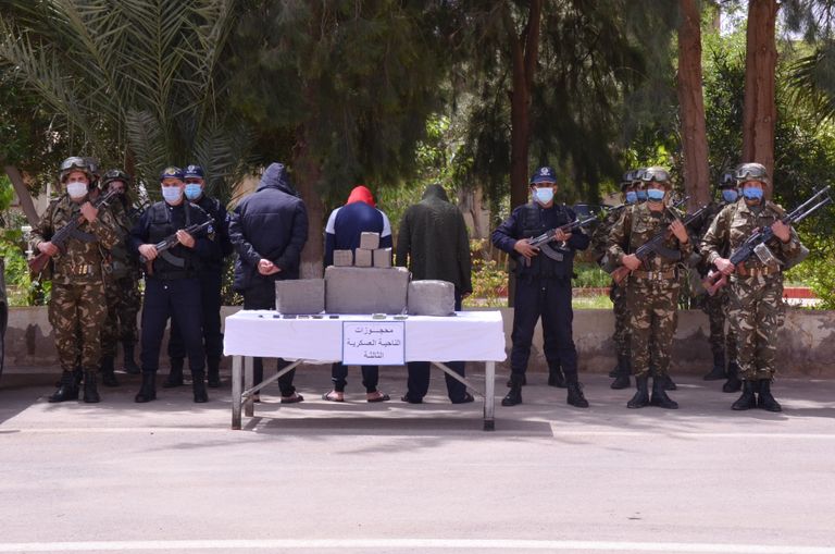 كمية من المخدرات ضبطتها وحدة عسكرية تابعة للجيش الجزائري