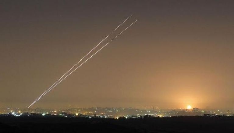 قذيفة صاروخية من غزة باتجاه إسرائيل - أرشيفية