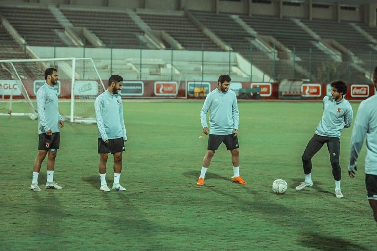 كريم نيدفيد في تدريبات الأهلي المصري