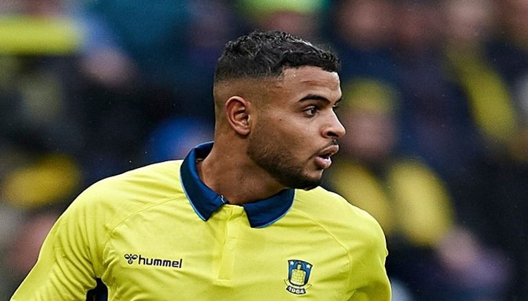 بن سليمان بقميص بروندبي أنيس بن سليمان نجم منتخب تونس وفريق بروندبي الدنماركي