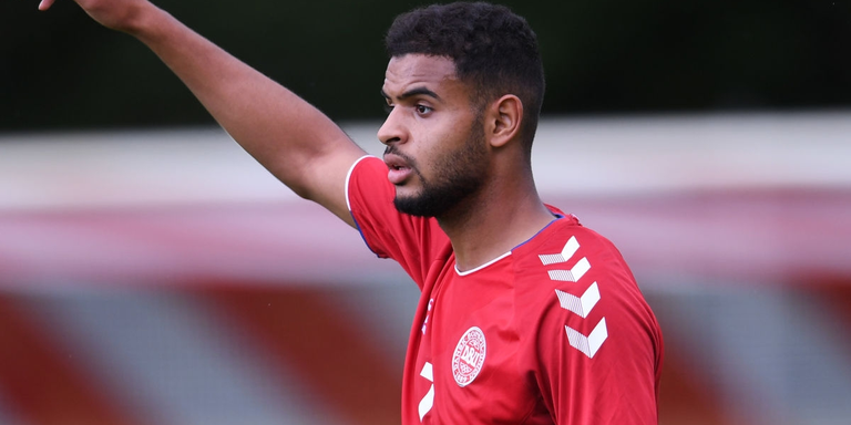 أنيس بن سليمان بقميص الدنمارك أنيس بن سليمان نجم منتخب تونس وفريق بروندبي الدنماركي