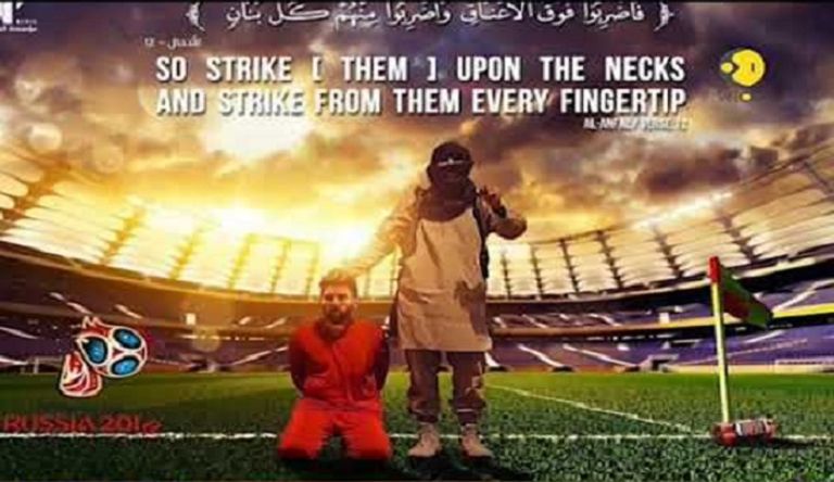 ملصق داعشي حاول الترويج لذبح رونالدو وميسي - أرشيفية