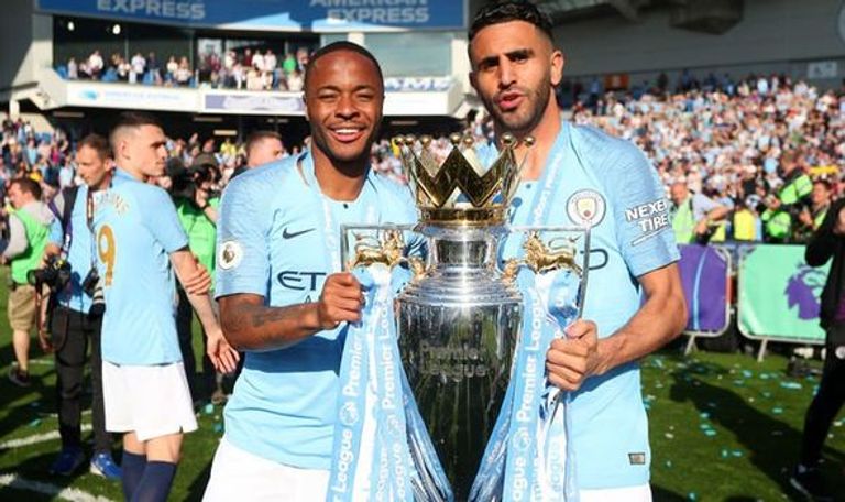 رياض محرز ولقب الدوري الإنجليزي رياض محرز ومحمد صلاح