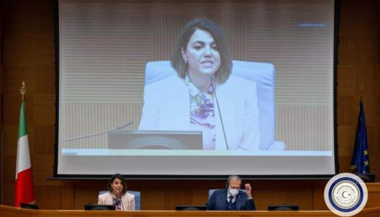 وزيرة الخارجية الليبية المنقوش في خطاب أمام البرلمان الإيطالي