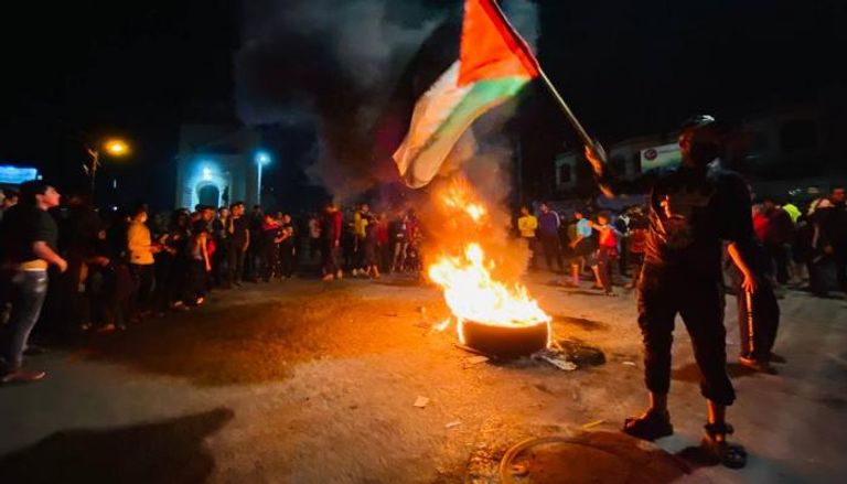 مظاهرة في غزة تضامنا مع القدس