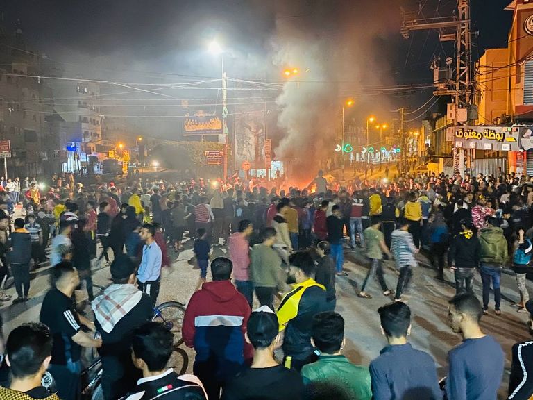 مظاهرة في غزة تضامنا مع القدس