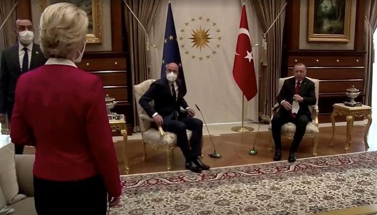   رئيس المجلس الأوروبي خلال زيارته لتركيا