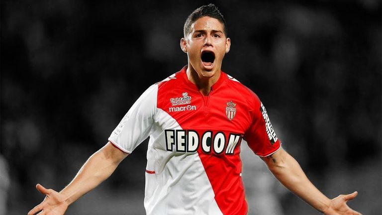 جيمس رودريجيز بقميص موناكو جيمس روديجيز