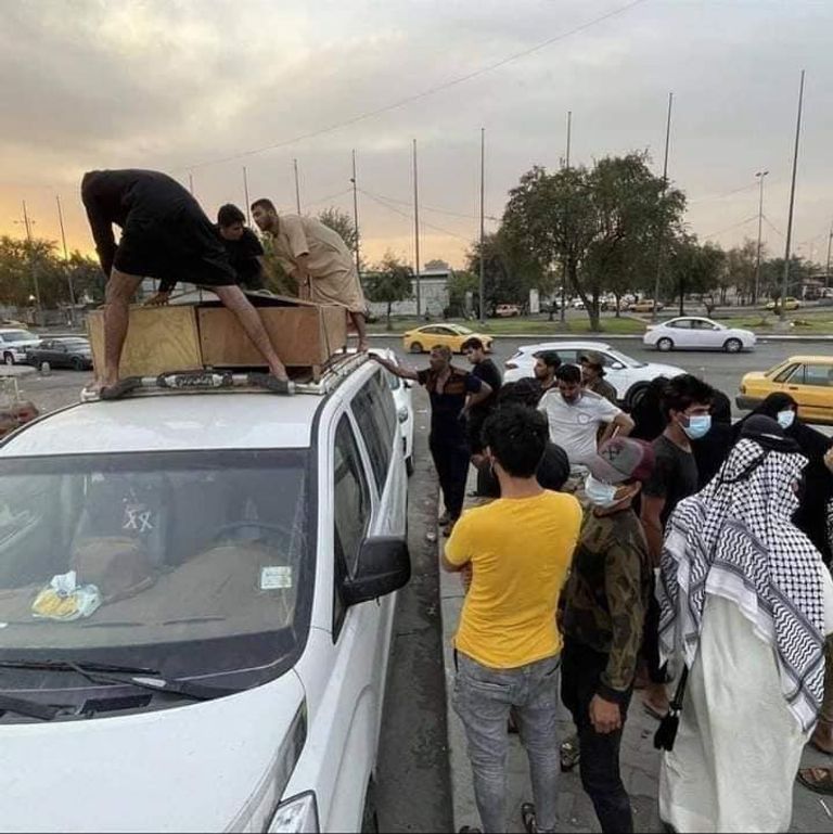 عائلة تتسلم ضحية قضت حرقا بمستشفى ابن الخطيب في بغداد