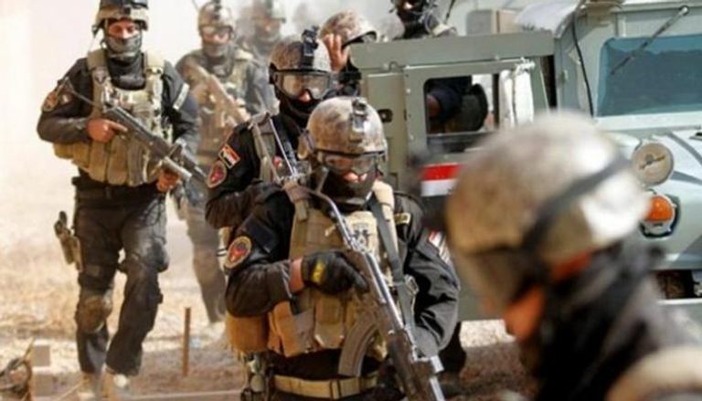 عناصر من الأمن العراقي خلال عملية لمطاردة داعش