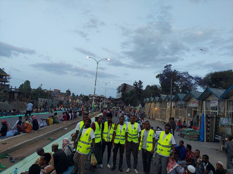 مائدة إفطار جماعي بمدينة باتي الإثيوبية