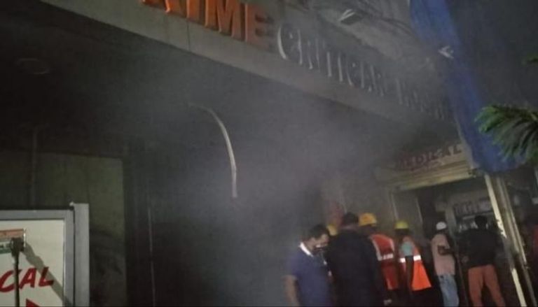 حريق في مستشفى بالهند 