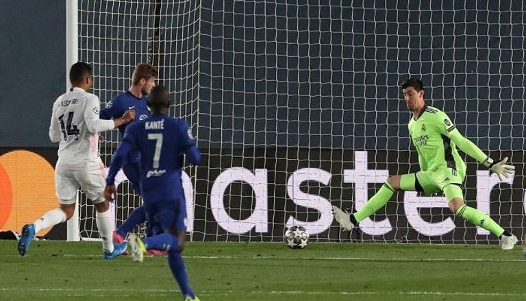 فرصة تيمو فيرنر ضد ريال مدريد