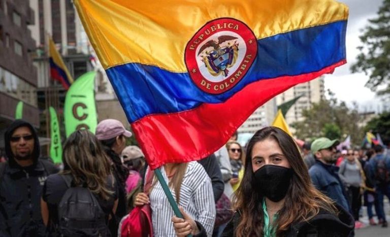 احتجاجات كولومبيا